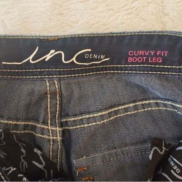 INC International Concepts Denim Curvy Boot Leg, Size 0 Excellent Condition! - Picture 6 of 7